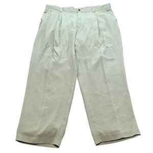 Tommy Bahama Mens Silk Cotton Corduroy Pleated Dress Pants, Size 38x33